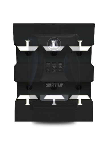 Hockey Device - Std. Black with White Inserts